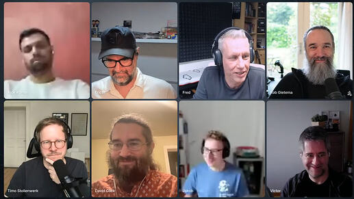 Screenshot of episode 7 livestream