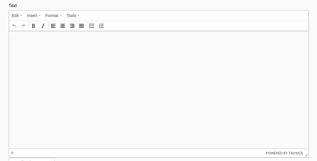 Configure Pattern Options for TinyMCE in your custom Contenttype - Add ...